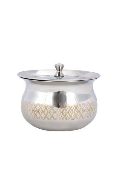 ROYALFORD Stainless Steel Tomato Cooking Pot With Lid Silver 13cm