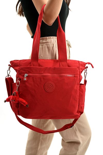 Çanta Trend Model Women's Large Size Compartment Water Resistant Parachute Fabric Crossbody and Shoulder Strap Bag