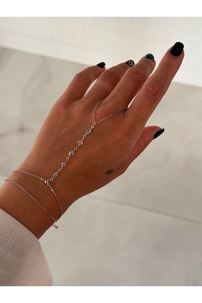 HERCY Zircon Stone Colorfast Silver Color Shahmeran Bracelet
