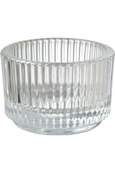 Generic Elegant Tealight Candle Holder Clear 3.5cm