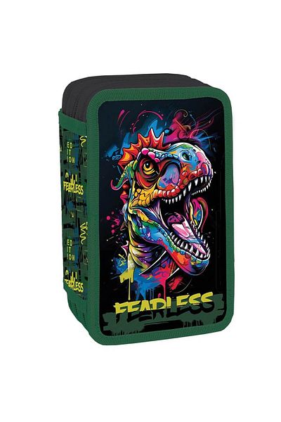 S COOL Fearless 3-zippered pencil case