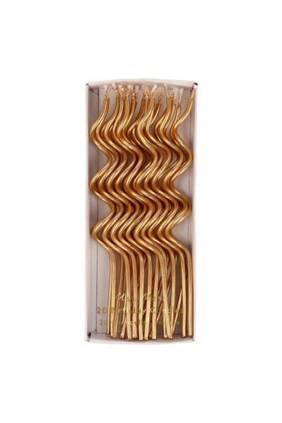 Generic Gold Swirly Candles