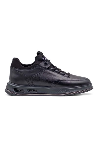 Voyager M159 Men's Genuine Leather Sports Shoes Black