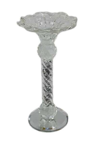 Generic Crystal Pillar Candle Holder Sparkly Candlestick Holder Tealight Cand...