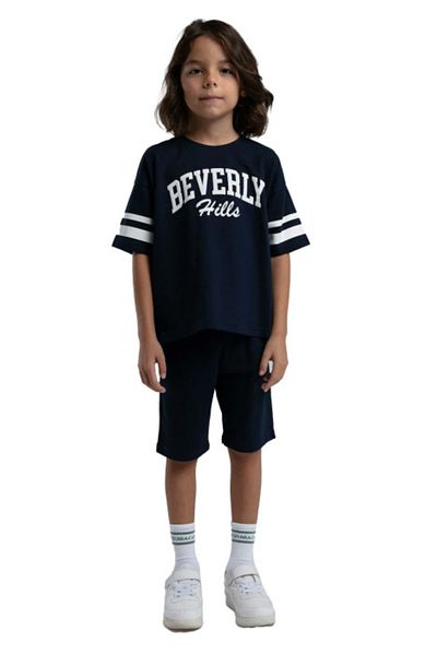Rolypoly Boy's Bermuda Suit Two Thread Knitted Fabric