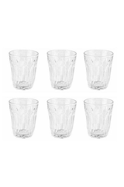 ROYALFORD 6-Piece Glass Tumbler Set Clear