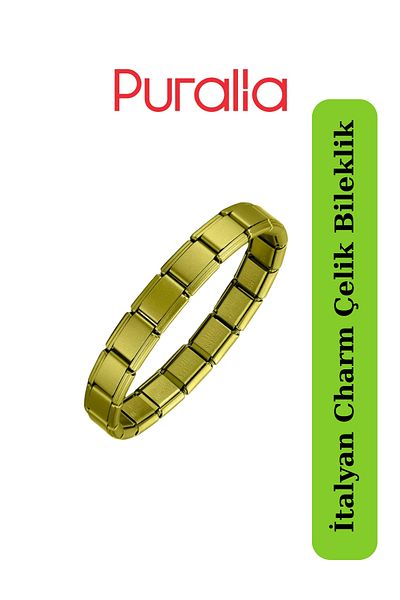 Puralia Italian Charm Steel Bracelet - Without Writing