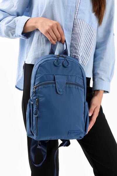 571 Collections Çanta Ultra Light Stylish and Waterproof Medium Backpack Outdoor Navy Blue Model: (571-13-9C)