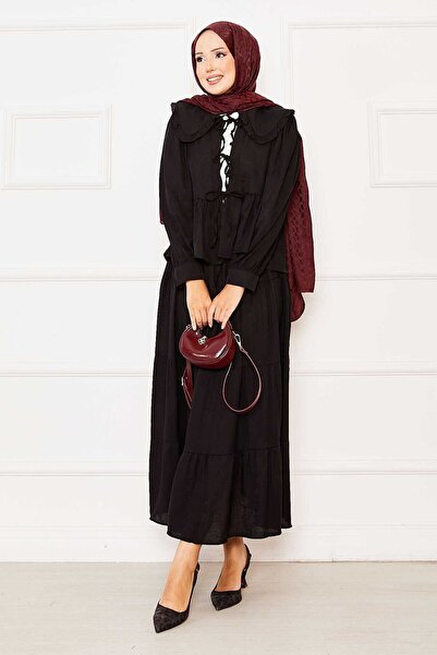 EBRUTESETTÜR Baby Collar Front Lace Skirt Suit