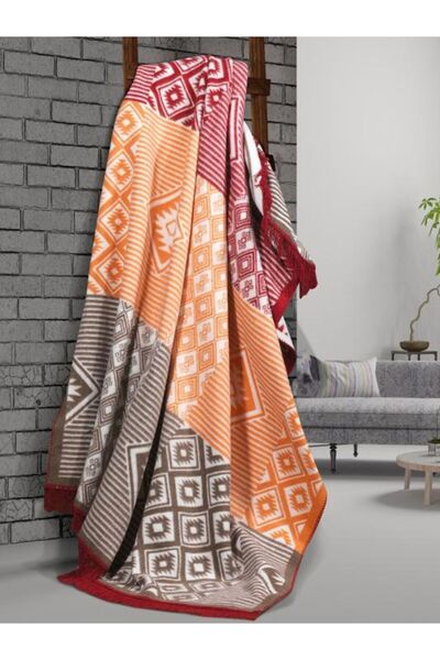 YGT Home Petra Single Cotton Blanket Cappadocia |   Tv Blanket 150X200
