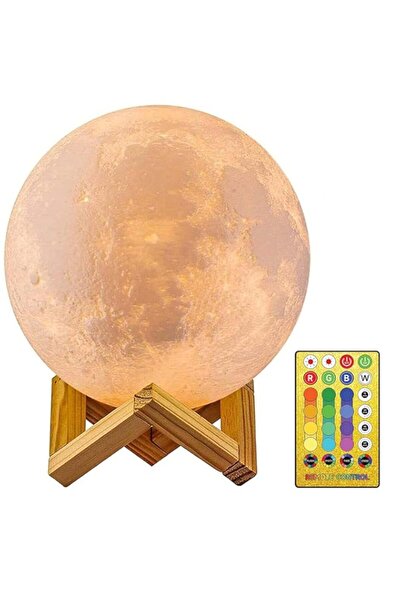 Generic هدايا للأطفال/له/لها، مصباح قمري NSL بإضاءة 5.9 بوصة و16 لونًا، ضوء ل...