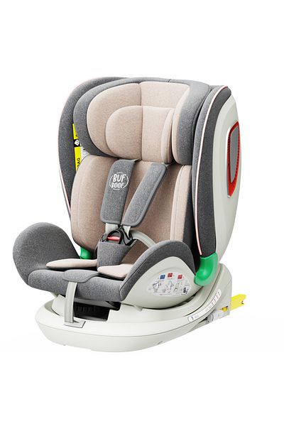BUF BOOF Platinum Deluxe I-size Pink Isofix 360 Rotating Top Tether Sips Car Seat 40-150 Cm