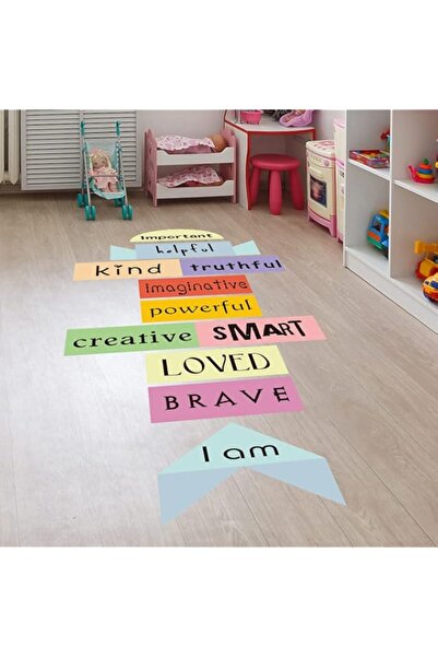 Generic Brand Inspirational Quote Floor Stickers | Vinyl Wall Decals | Childr...