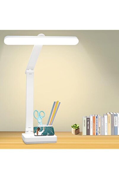 Generic مصباح مكتب NALACAL LED، مصباح طاولة لاسلكي، ضوء قراءة قابل لإعادة الش...