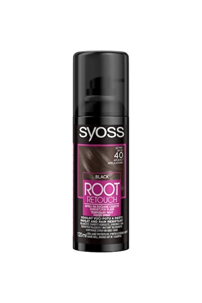 Syoss Spray negru pentru retușare rădăcini, 120 ml