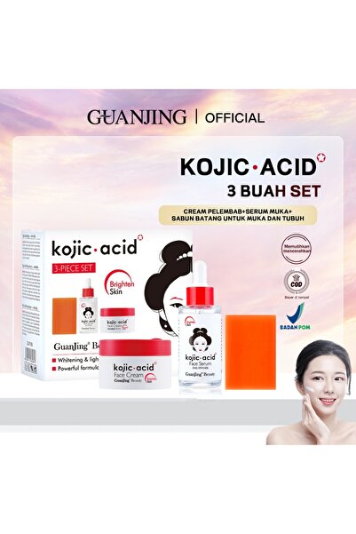 Kojic Acid Brighten Skin Care Set - 3 Pcs