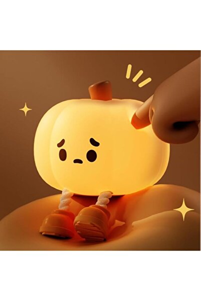 Generic Brand Pumpkin Night Light, Cute LED Lamp, Silicone Dimmable Nursery N...