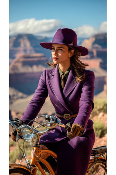 LAGRANZE Women's Stamped Fedora Hat