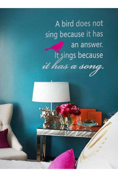 Generic Quote Wall Sticker White 60x60cm