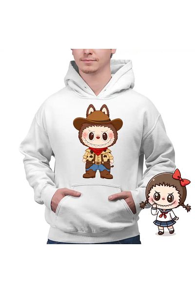 OEM Men's Labubu Cowboy Hoodie