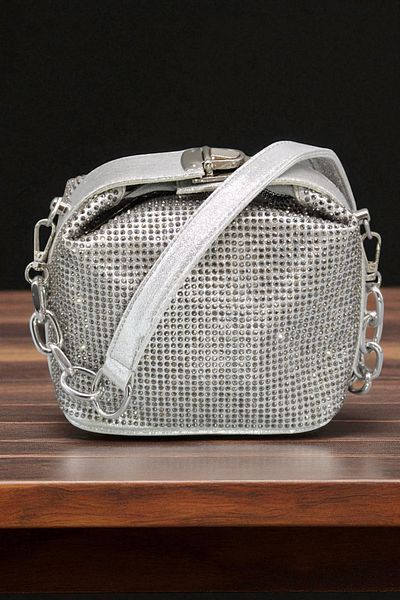 HFKY Women's Stone Hand and Shoulder Bag.