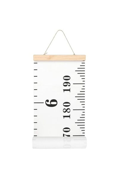 Generic Brand BPA® Baby Growth Chart Handing Ruler Wall Decor for Kids, Canva...