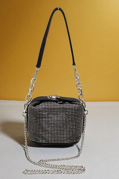 HFKY Women's Stone Hand and Shoulder Bag.