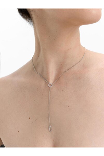 PARFOIS Zirkon Taşlı Kısa Kolye