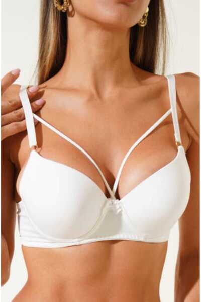 PATRON Destekli Çapraz İpli Balenli (Telli) Mikro El Destekli Sütyen