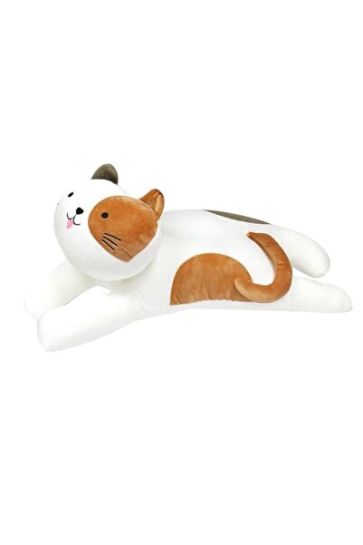 Generic وسائد عناق دايسو إنج - وضع الاستلقاء - قطة كاليكو - أبيض وبني