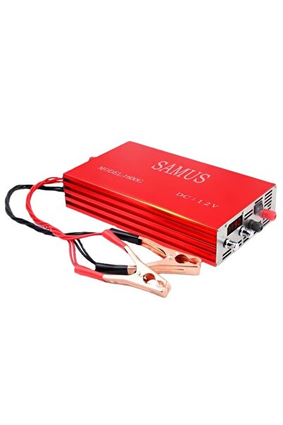 GÜMRÜK BEY SAMUS-1600G 4000W DC 12V Çok Fonksiyon Dijital İnvertör Dijital Ek...