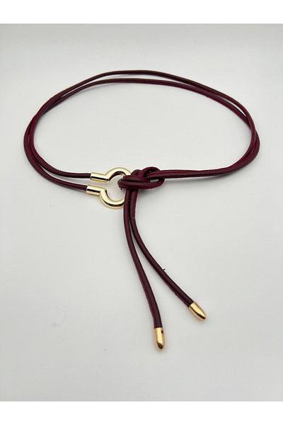 Descoin Cord Women's Belt, Jacket Belt, Dress Belt, Rope Belt