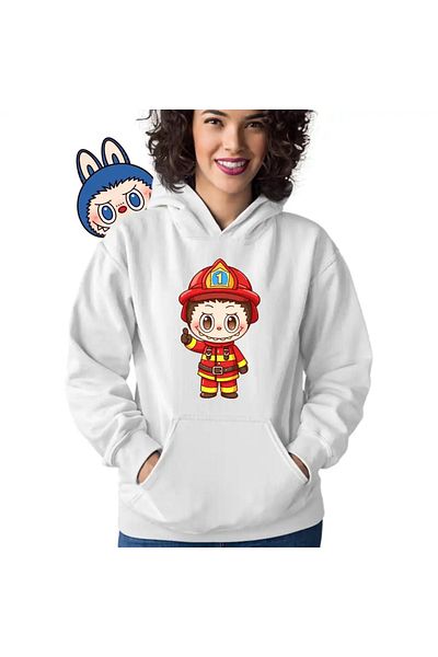 OEM Women's Labubu Firefighter Hoodie