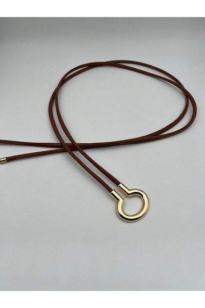 Descoin Cord Women's Belt, Jacket Belt, Dress Belt, Rope Belt