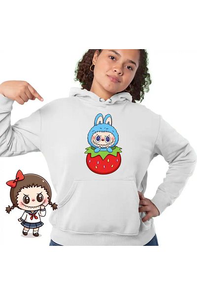 OEM Women's Sweatshirt Labubu Strawberry