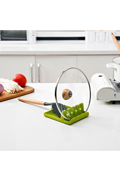 ViATOM Mutfak Kapak ve Kaşık Tutucu – Plastik Ocak Yanı Pot Kapak Rafı & Orga...
