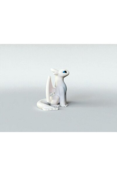 3D Dükkanı Işığın Öfkesi - Light Fury - Ejderhanı Nasıl Eğitirsin Figürü