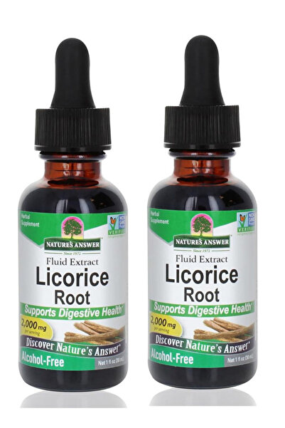 Natures Answer زيت العرقسوس ناتشرز انسر 2000 جرام 30 مل مستخلص سائل من قطعتين...