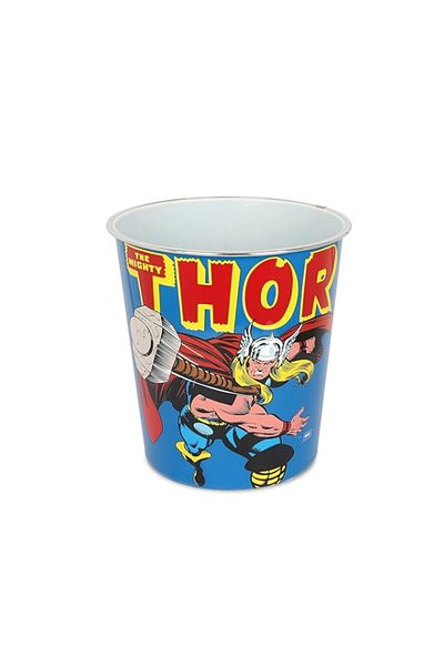 Generic Marvel Avengers, Compact Waste Basket Garbage Can for Kid's Bedroom (Official Marvel Product)