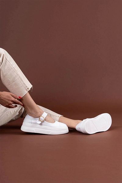 STILVANA Lunni White Linen Sports Shoes