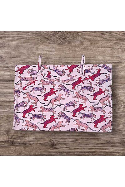 ESTA STORE Pink Panther Patterned Viscose Combed Cotton Strap Tank Top