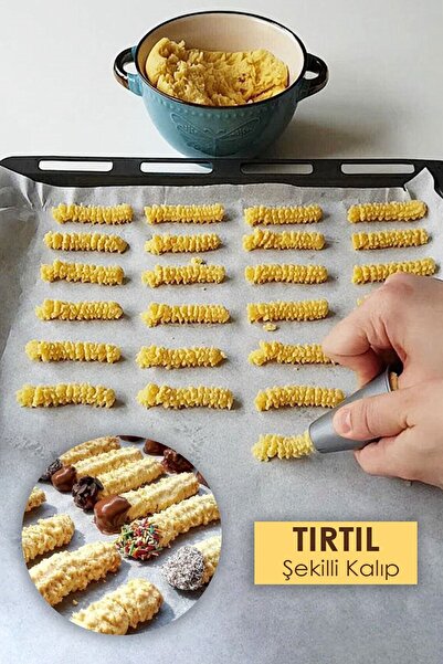 HB LİFE Pratik Tırtıl Kurabiye Kalıbı | Tırtıl Şeklinde Kalıp | Sert Plastik | Kurabiye Kalıbı - 1 Adet