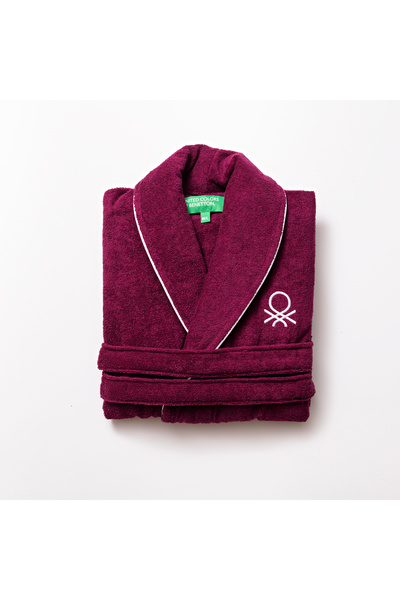 Benetton Халат фіолетовий 100% бавовна