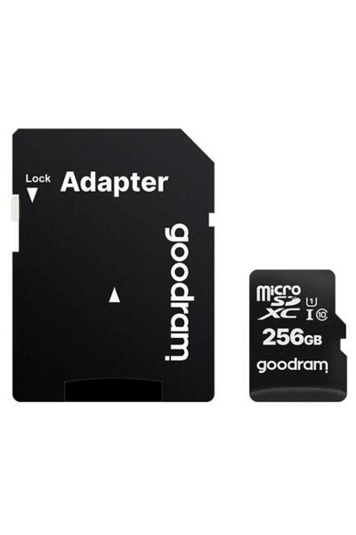 Goodram Card de memorie microSDXC, 256GB, Clasa 10, UHS-I, Adaptor SD