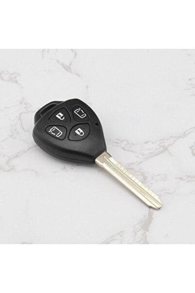 TECHSTAR Carcasă cheie auto cu 4 butoane compatibilă cu Toyota Corolla, Camry, Alphard