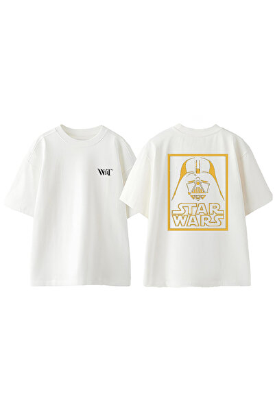 THEWERT Μπλουζάκι Star Wars Dart Vader 2 με σχέδιο πλάτης από βαμβακερό λευκό...