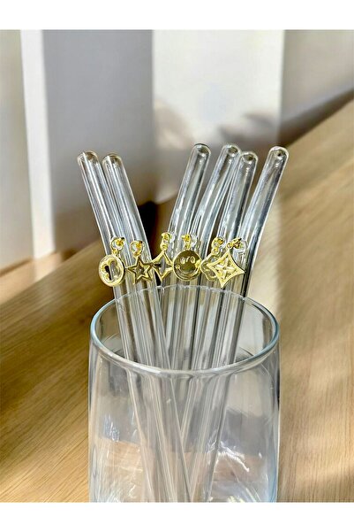 Arsglass Çharmlı Cam 6lı Set Pipet Çevre Dostu