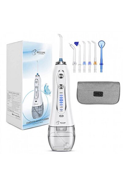 Bestope جهاز تنظيف الأسنان بالماء - مضخة أسنان بـ 8 رؤوس