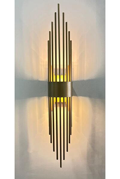 gaziantepavize Mercan Eskitme Metal Pilli Aplik Günışığı Led Modern Duvar Aplik Duvar Lambası İç Mekan Duvar Apliği