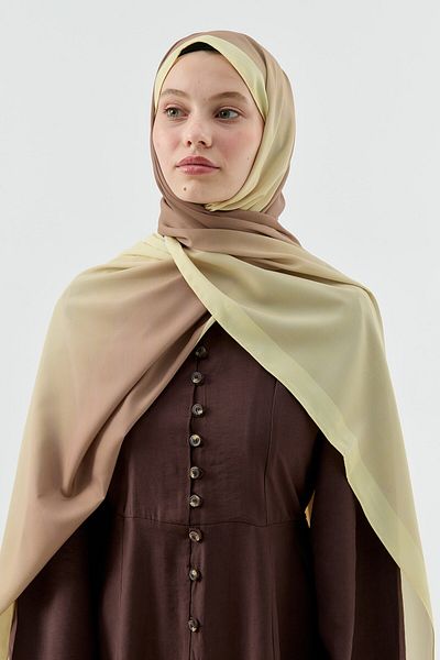 Modakaşmir Velora Gradient Pattern Prose Shawl